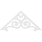 Ekena Millwork Pitch Hurley Architectural Grade PVC Gable Pediment, 36"W x 16 1/2"H x 1"P (11/12) GPP036X017X100HUR - alternate 4